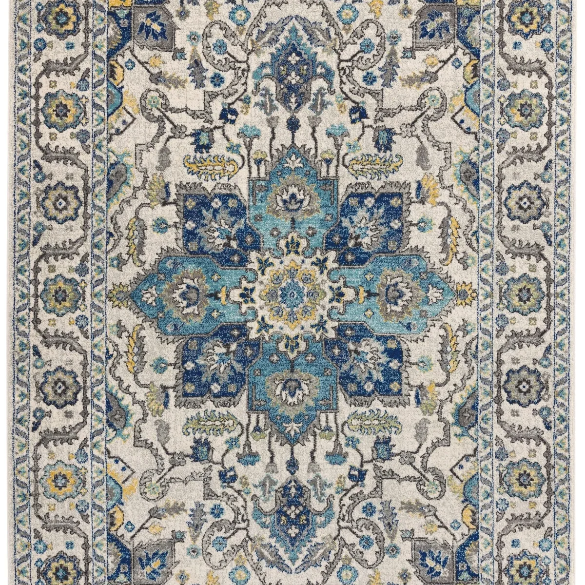 Covor albastru modern model geometric Nova Persian Blue 9 mm 120x170 cm NOVA120170NV25