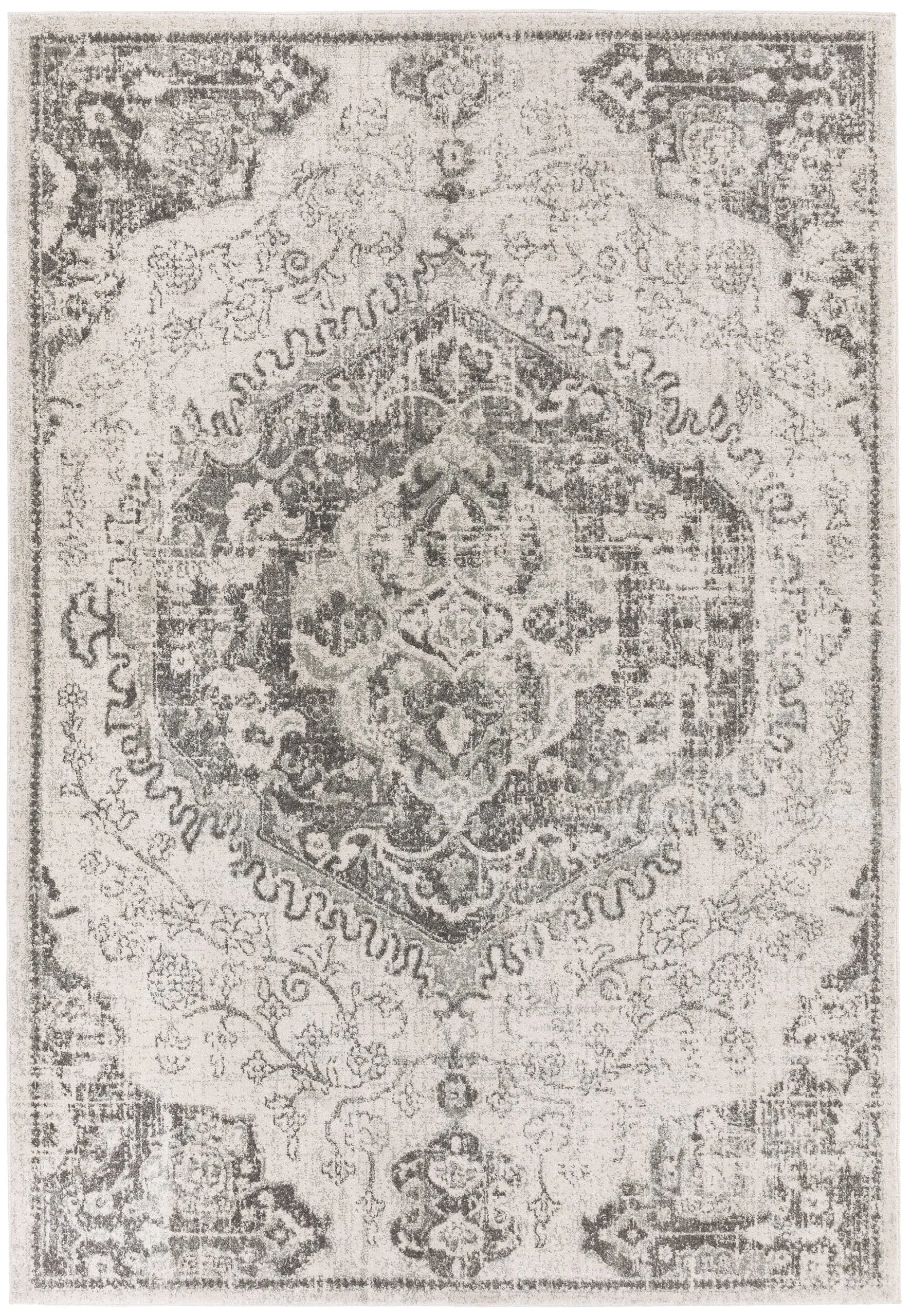 Covor ivory modern model geometric Nova Medallion Ivory 9 mm 200×290 cm NOVA200290NV26