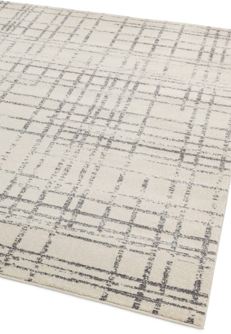 Covor gri modern model geometric Nova Grid Grey 9 mm 200x290 cm NOVA200290NV31 - imagine 3