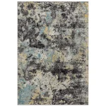 Covor albastru modern model geometric Nova Abstract Blue 9 mm 120×170 cm NOVA120170NV32