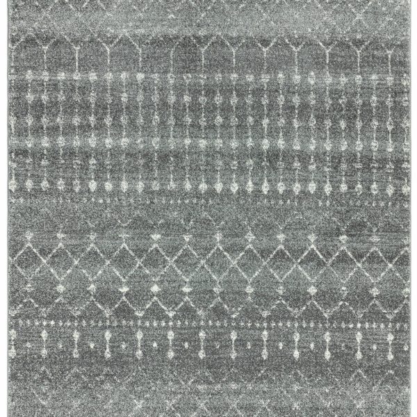 Covor gri modern model geometric Nova Dark Grey 9 mm 160x230 cm NOVA160230NV34