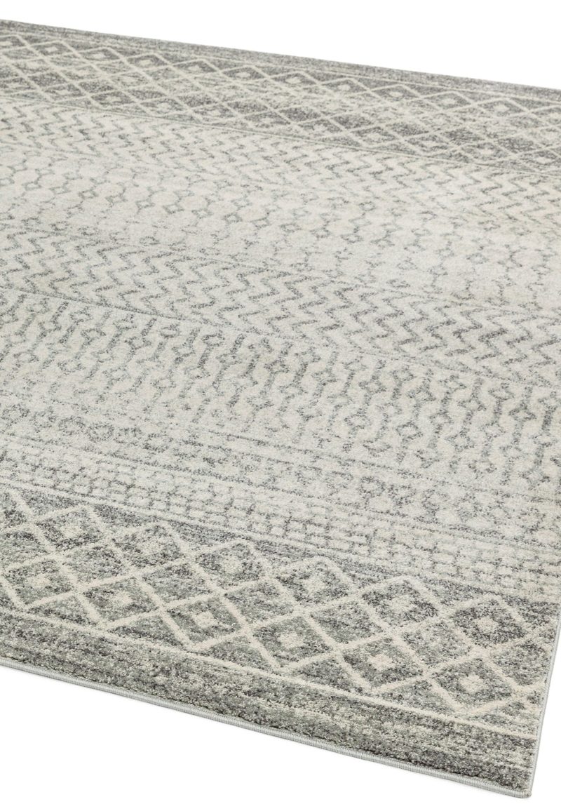 Covor gri modern model geometric Nova Aztec Grey 9 mm 160x230 cm NOVA160230NV35 - imagine 3