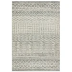 Covor gri modern model geometric Nova Aztec Grey 9 mm 120×170 cm NOVA120170NV35