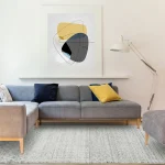Covor gri modern model geometric Nova Aztec Grey 9 mm 120x170 cm NOVA120170NV35