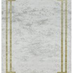 Covor pufos gri auriu modern model abstract Olympia Grey Gold 6 mm 120×170 cm OLYM1201700002