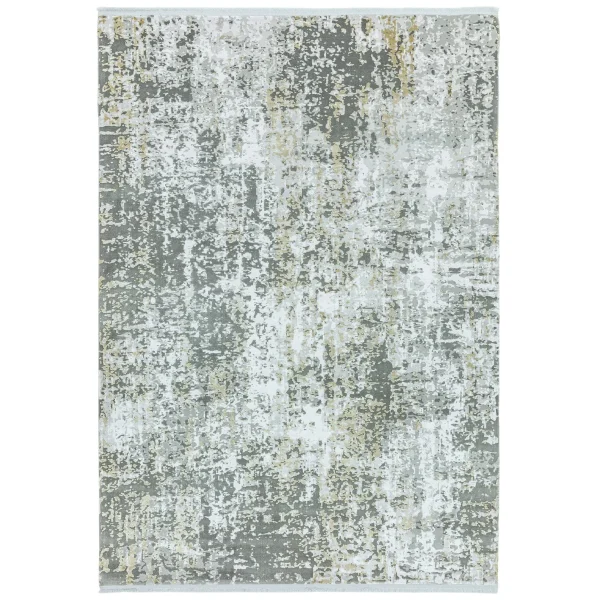 Covor pufos gri auriu modern model abstract Olympia Grey Gold Abstract 6 mm 120x170 cm OLYM1201700006