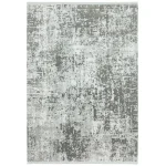 Covor pufos argintiu gri modern model abstract Olympia Silver Grey Abstract 6 mm 200×290 cm OLYM2002900007