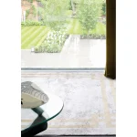Covor pufos gri auriu modern model abstract Olympia Grey Gold 6 mm 120x170 cm OLYM1201700002