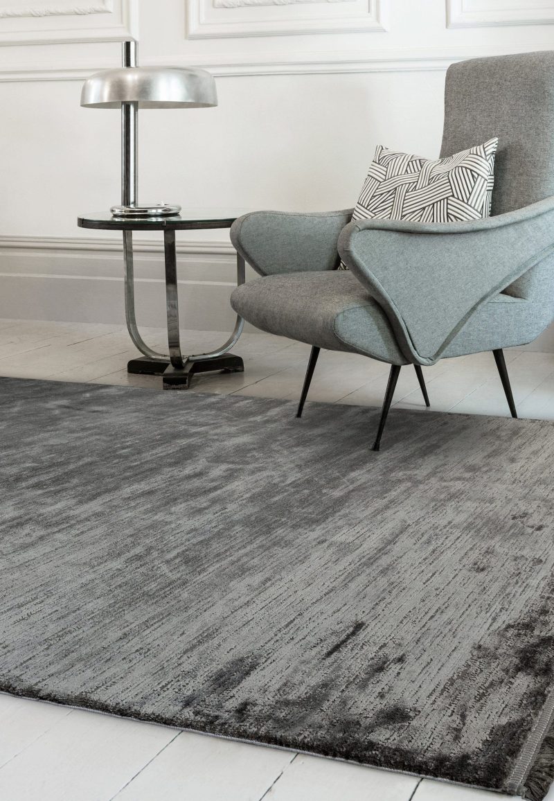 Covor pufos anthracite modern model abstract Olympia Anthracite 6 mm 200x290 cm OLYM2002900004 - imagine 2