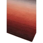 Covor pufos din lână nylon lucrat manual modern model abstract Ombre Rust 9 mm 120x170 cm OMBR120170OM02