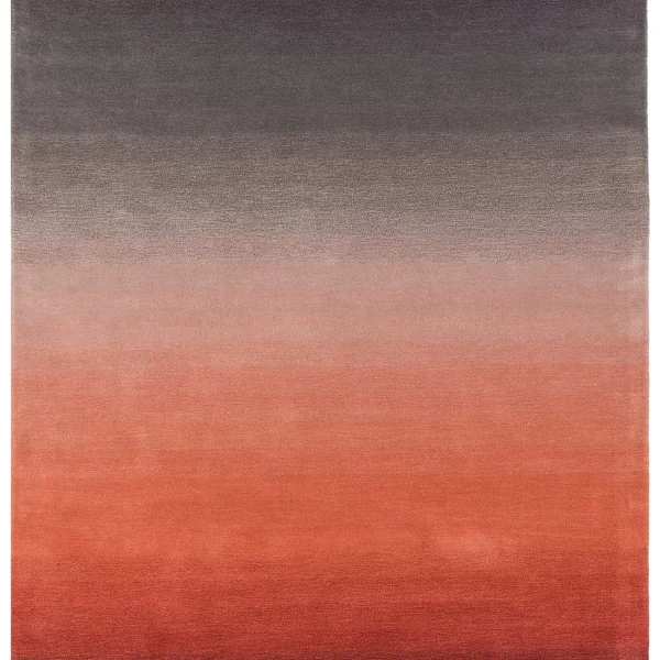 Covor pufos din lână nylon lucrat manual modern model abstract Ombre Rust 9 mm 120x170 cm OMBR120170OM02