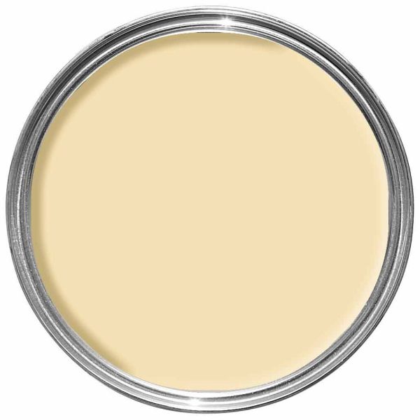 Vopsea crem satinata 20 la suta luciu pentru exterior Farrow and Ball Exterior Eggshell NHM Orange coloured White No.W5 750 ml