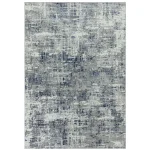 Covor pufos albastru modern model abstract geometric Orion Abstract Blue 10 mm 160×230 cm ORIO1602300004