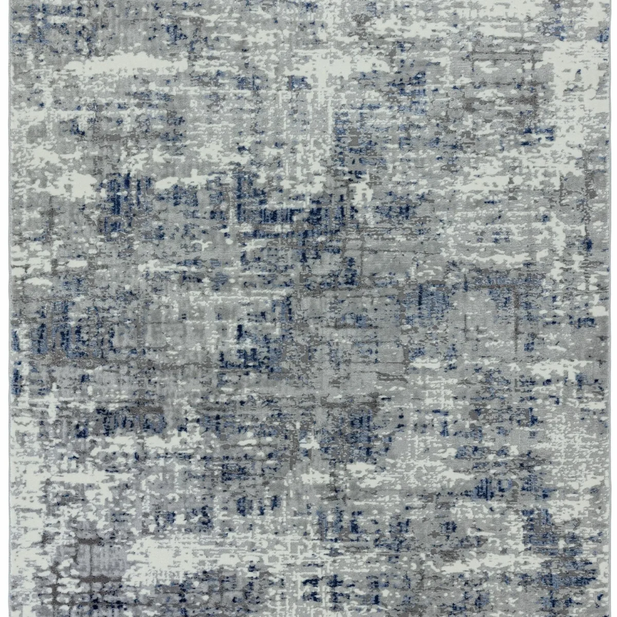 Covor pufos albastru modern model abstract geometric Orion Abstract Blue 10 mm 80x150 cm ORIO0801500004