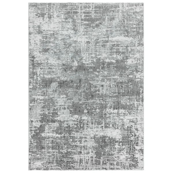 Covor pufos argintiu modern model abstract geometric Orion Abstract Silver 10 mm 80x150 cm ORIO0801500005
