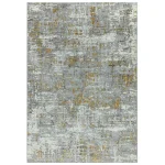 Covor pufos galben modern model abstract geometric Orion Abstract Yellow 10 mm 80x150 cm ORIO0801500007