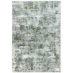 Covor pufos verde modern model abstract geometric Orion Abstract Green 10 mm 120×170 cm ORIO1201700008
