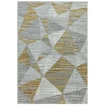 Covor pufos galben modern model abstract geometric Orion Blocks Yellow 10 mm 160×230 cm ORIO1602300012