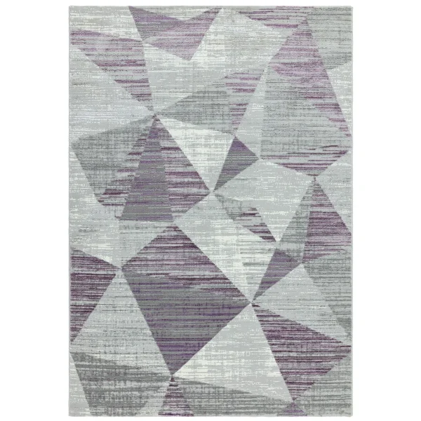 Covor pufos modern model abstract geometric Orion Blocks Heather 10 mm 80x150 cm ORIO0801500013