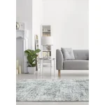Covor pufos argintiu modern model abstract geometric Orion Abstract Silver 10 mm 80x150 cm ORIO0801500005