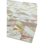 Covor pufos roz modern model abstract geometric Orion Flag Pink 10 mm 80x150 cm ORIO0801500010