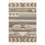 Covor lucrat manual traditional model tribal geometric Paloma Tangier 4-20 mm 120×170 cm PALO120170PA03