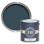 Vopsea ecologică albastră mată 2 la suta luciu pentru interior Farrow  Ball Dead Flat Hague Blue No. 30 – 5L