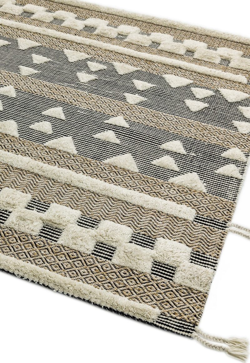 Covor lucrat manual traditional model tribal geometric Paloma Casablanca 4-20 mm 160x230 cm PALO160230PA04 - imagine 2