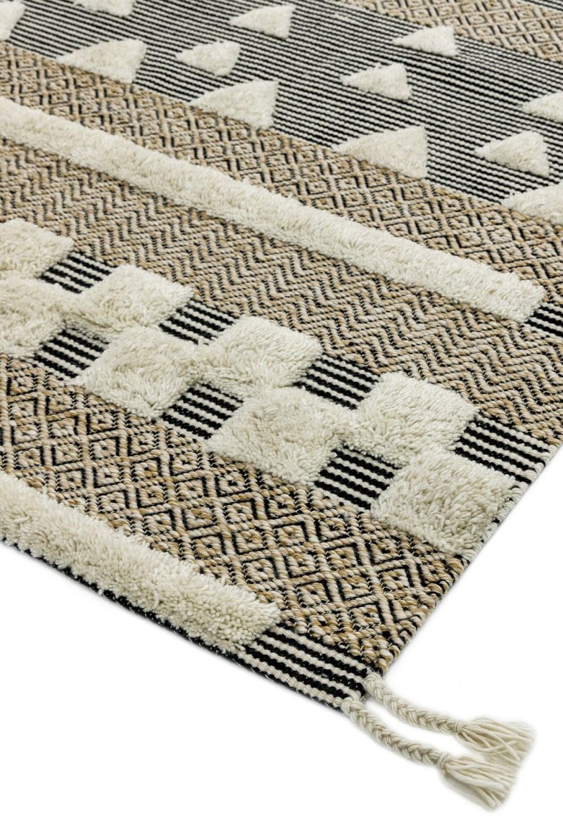 Covor lucrat manual traditional model tribal geometric Paloma Casablanca 4-20 mm 160x230 cm PALO160230PA04 - imagine 3
