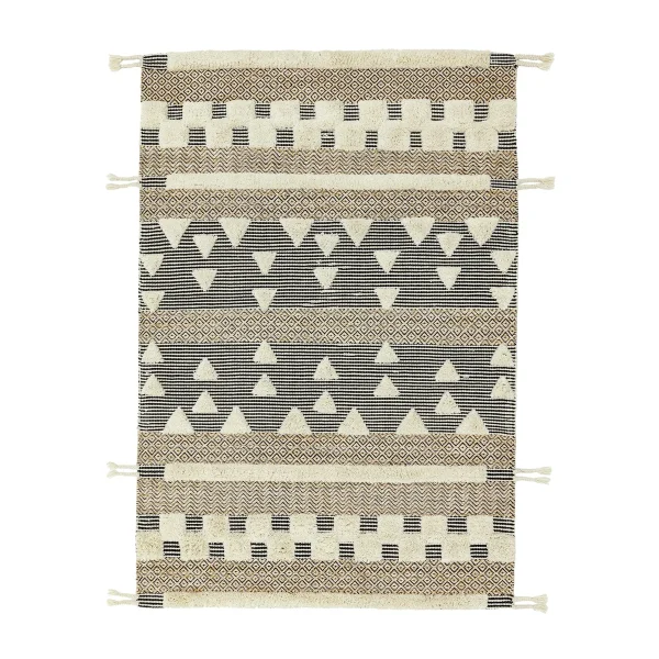 Covor lucrat manual traditional model tribal geometric Paloma Casablanca 4-20 mm 160x230 cm PALO160230PA04