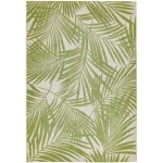 Covor verde modern outdoor model geometric Patio Green Palm 4 mm 200×290 cm PATI2002900015