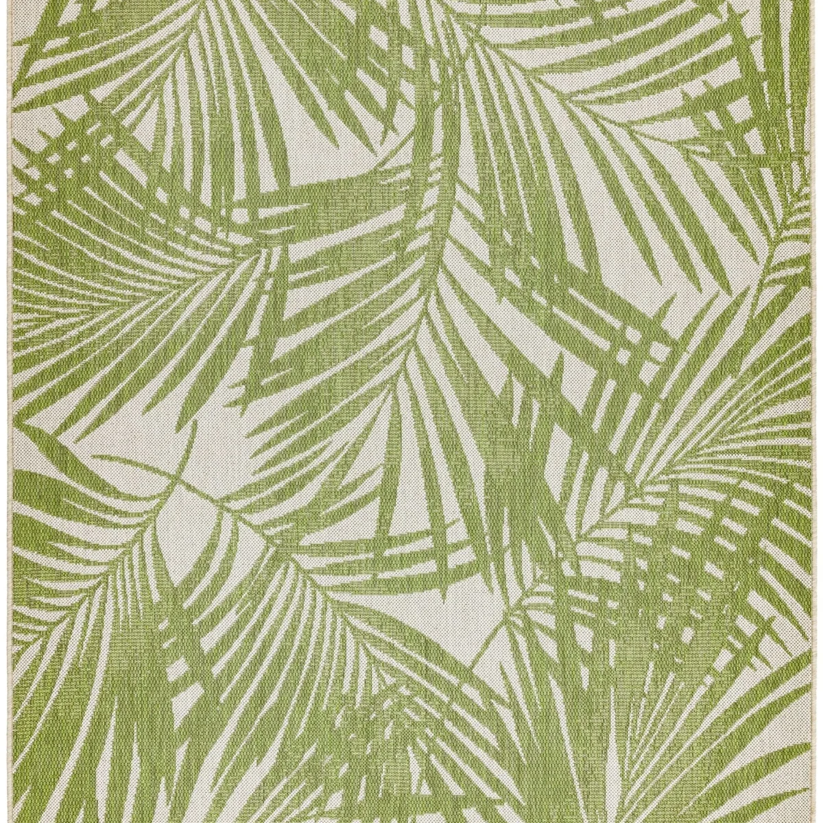 Covor verde modern outdoor model geometric Patio Green Palm 4 mm 80x150 cm PATI0801500015