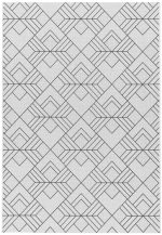 Covor ivory modern outdoor model geometric Patio Deco Ivory 4 mm 80x150 cm PATI0801500016