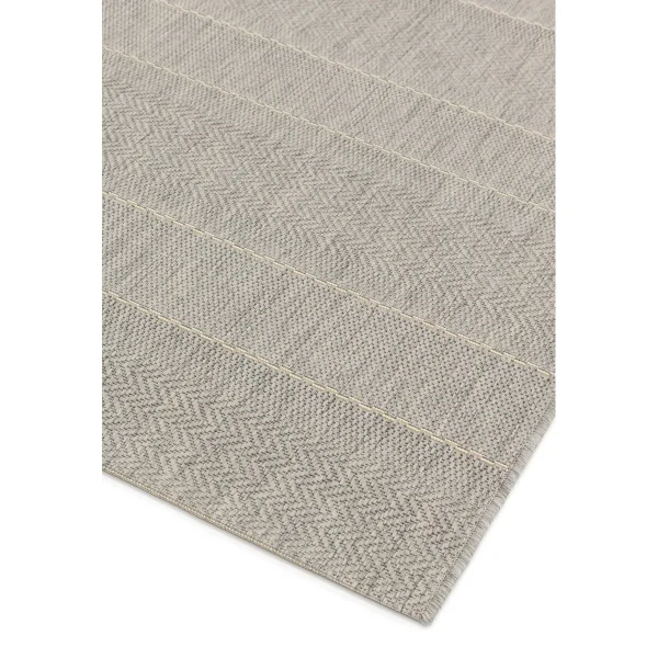 Covor bej modern outdoor model geometric Patio Beige Stripe 4 mm 80x150 cm PATI0801500003