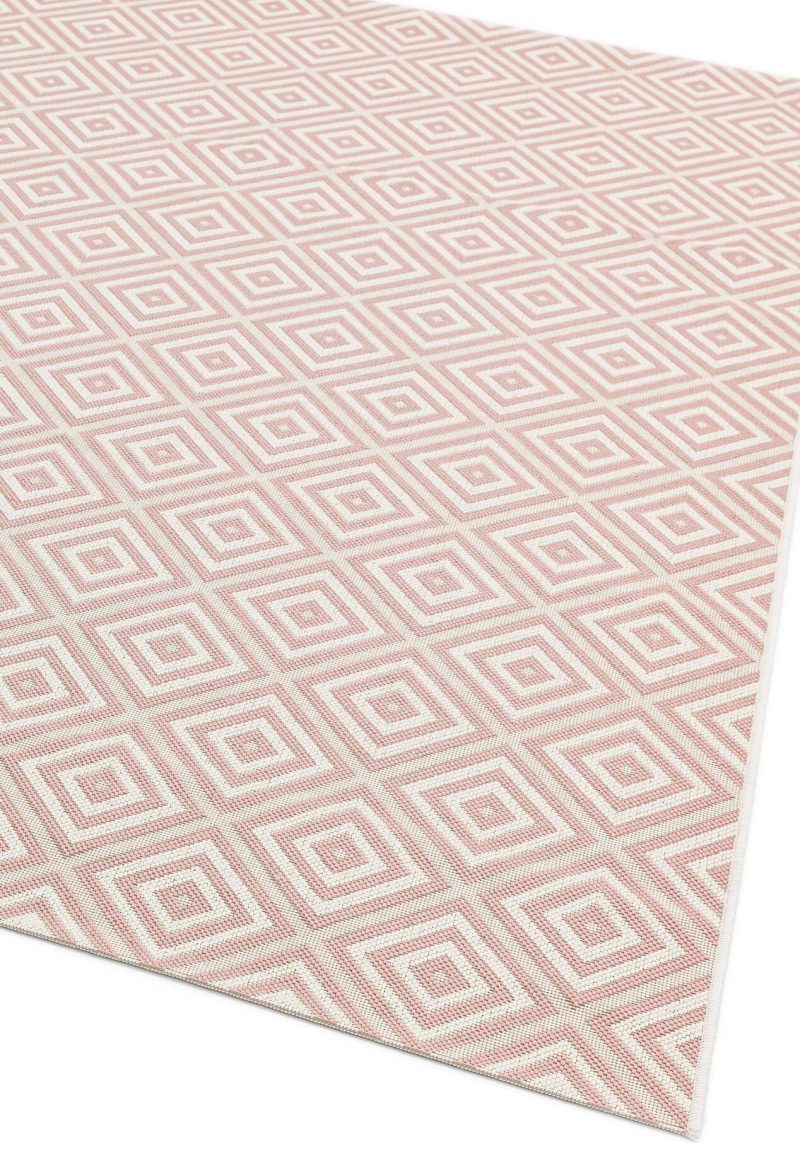 Covor roz modern outdoor model geometric Patio Pink Jewel 4 mm 160x230 cm PATI1602300013 - imagine 2