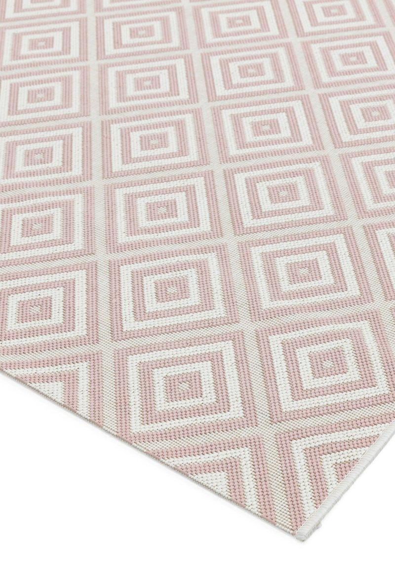 Covor roz modern outdoor model geometric Patio Pink Jewel 4 mm 160x230 cm PATI1602300013 - imagine 3