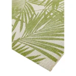 Covor verde modern outdoor model geometric Patio Green Palm 4 mm 80x150 cm PATI0801500015