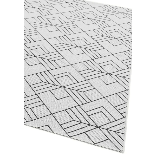 Covor ivory modern outdoor model geometric Patio Deco Ivory 4 mm 80x150 cm PATI0801500016