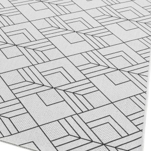 Covor ivory modern outdoor model geometric Patio Deco Ivory 4 mm 80x150 cm PATI0801500016