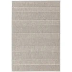 Covor bej modern outdoor model geometric Patio Beige Stripe 4 mm 80×150 cm PATI0801500003