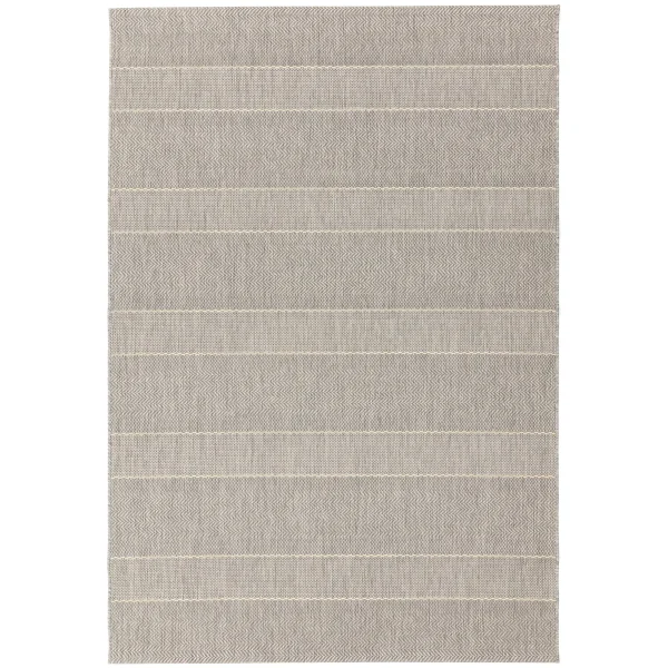 Covor bej modern outdoor model geometric Patio Beige Stripe 4 mm 80x150 cm PATI0801500003
