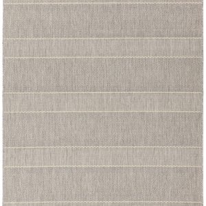 Covor bej modern outdoor model geometric Patio Beige Stripe 4 mm 80x150 cm PATI0801500003