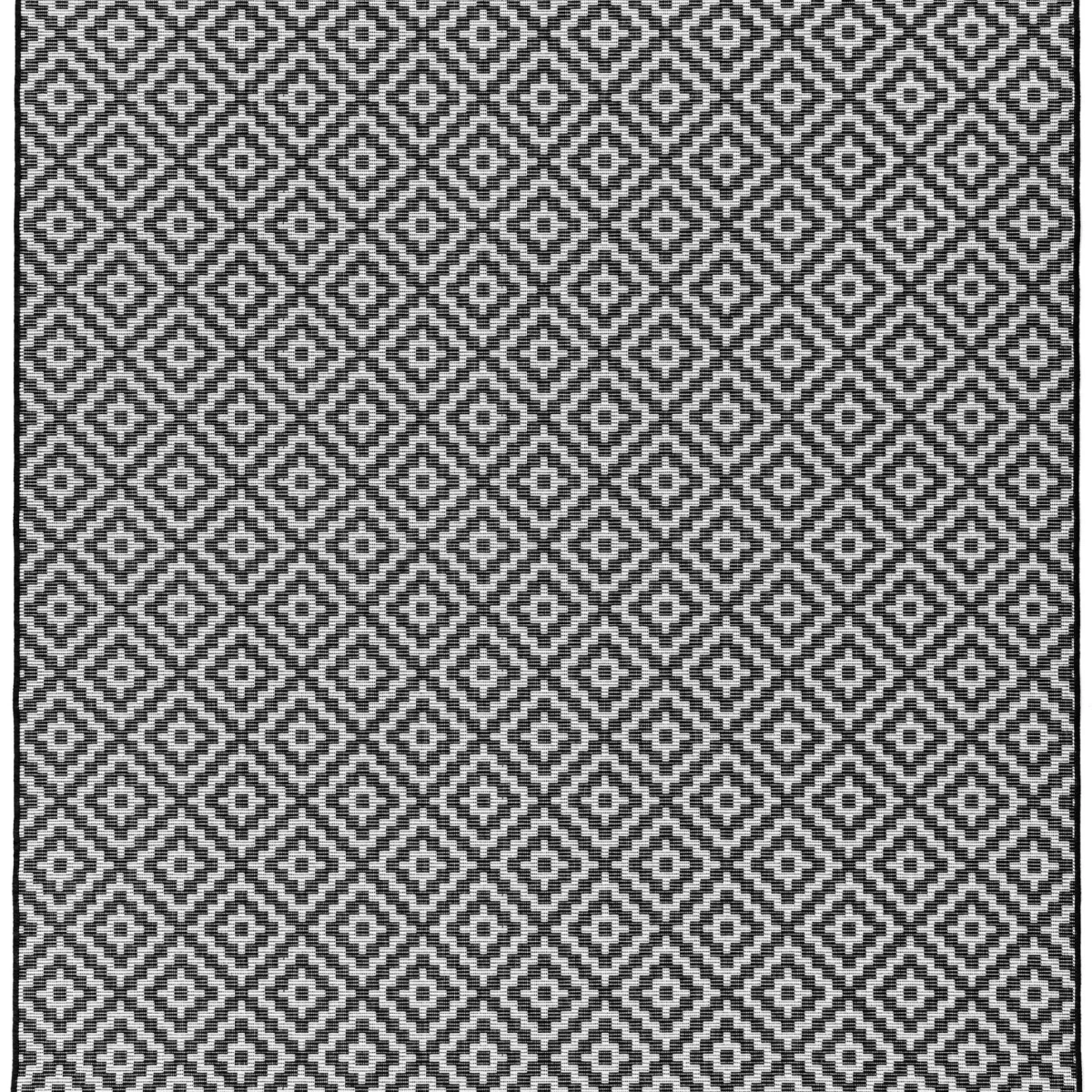 Covor mono modern outdoor model geometric Patio Diamond Mono 4 mm 80x150 cm PATI0801500012