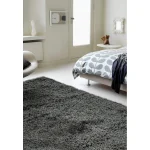 Covor pufos gri modern model uni Payton Charcoal 45 mm 160x230 cm PAYT160230CHAR