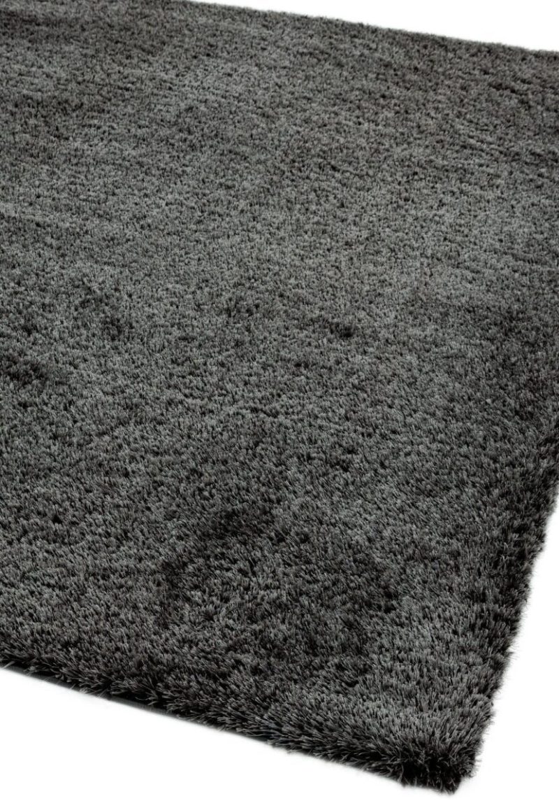Covor pufos gri modern model uni Payton Charcoal 45 mm 200x290 cm PAYT200290CHAR - imagine 4