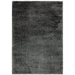 Covor pufos gri modern model uni Payton Charcoal 45 mm 120×170 cm PAYT120170CHAR