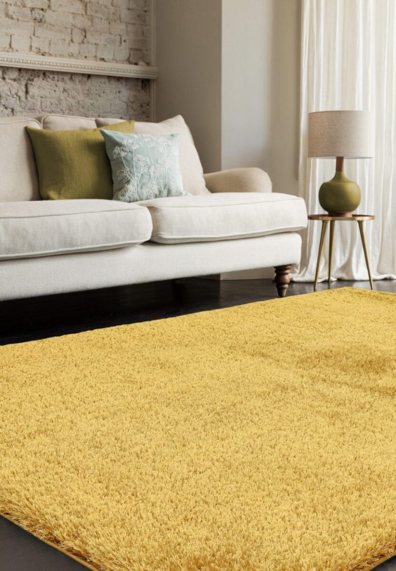 Covor pufos auriu modern model uni Payton Gold 45 mm 200x290 cm PAYT200290GOLD - imagine 3