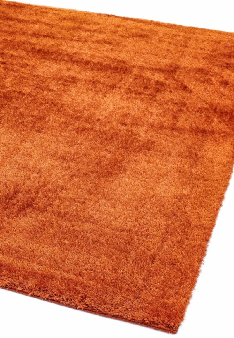 Covor pufos orange modern model uni Payton Orange 45 mm 160x230 cm PAYT160230ORAN - imagine 4