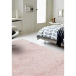 Covor pufos roz modern model uni Payton Pink 45 mm 160x230 cm PAYT160230PINK