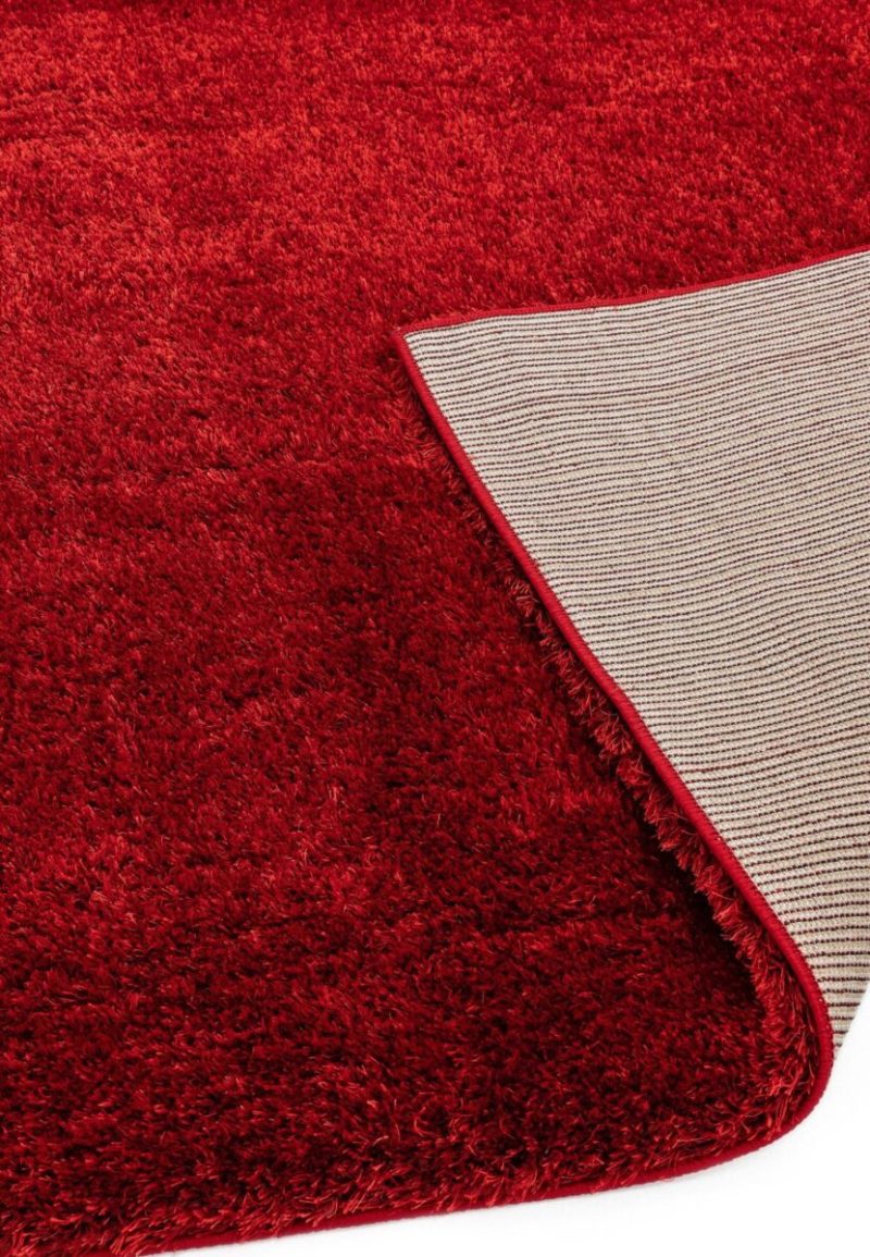 Covor pufos rosu modern model uni Payton Red 45 mm 200x290 cm PAYT200290REDD - imagine 5